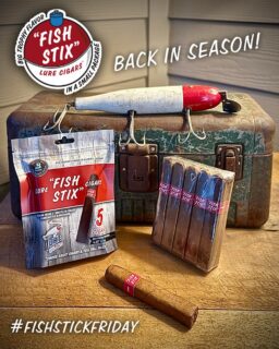 “Fish Stix” are back in season – Available in 10-count cellophane bundles and the signature, resealable 5-packs. These premium cigars land ‘Big Trophy Flavor in a Small Package!’ 

“Fish Stix” feature a flavorful Nicaraguan Habano 2000 wrapper over a thick ligero binder from Esteli and a selection of premium all long-filler Nicaraguan filler tobaccos, including Esteli, Jalapa, and Ometepe ligero. The strength of this cigar is medium-full, and that power is matched in flavor. Your palate will encounter notes of dark roast coffee, freshly tanned leather, pleasant baking spices, along with a bit of black peppercorn on the retrohale. Lure Cigars offers this smaller, full-flavored cigar for the quiet moments between casts, while on the go running errands, or between holes on the golf course. The box press is a nod to the look of frozen fish sticks. The box press vitola offers a slightly stronger profile with slightly less filler, with all the ligero kept in the blend.

CATCH SOME “FISH STIX” TODAY!

‘Smoke Great Cigars & Tell Tall Tales!’
🔥🎣💨

#fishstix #fishstickfriday #lurecigars #cigars #smokegreatcigarstelltalltales