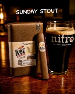 Sunday Stout. Halfway between the Mexican hot cocoa and the corner brownie of the other two Maduro cigars in our portfolio, “The Stout Trout” 5.5x55 box press Robusto Extra is a banger paired with a @lefthandbrewing Nitro Stout. It’s got just enough of the chocolate with a spice that balances with the sweetness of the malty goodness in the brew.

Go fishin’ at one of our selected retailers for this latest offering from @lurecigars.

As always… ‘Smoke Great Cigars & Tell Tall Tales!’ 🔥🎣💨

#stouttrout #lurecigars #cigars #smokegreatcigarstelltalltales #stoutsunday